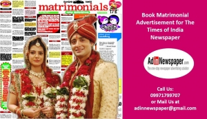 Book Matrimonial Ads in The Times of India Newspaper